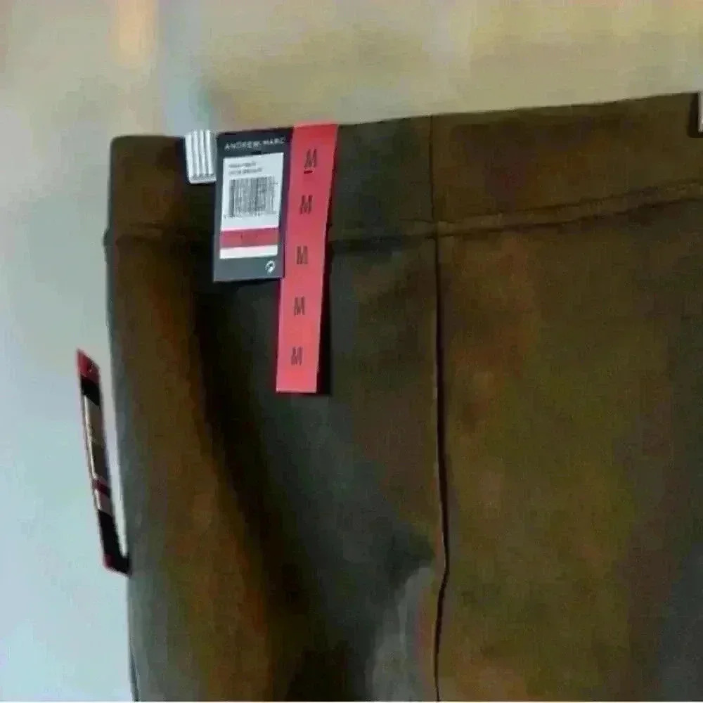 NWT Andrew Marc faux suede leggings taupe - Picture 3 of 4